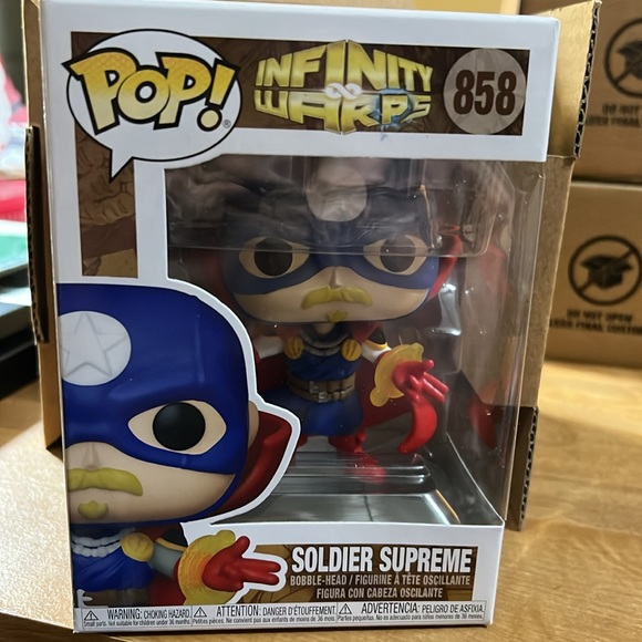 NEW IN BOX FunkoPop: Infinity Warps Soldier Supreme (858) - Picture 2 of 7